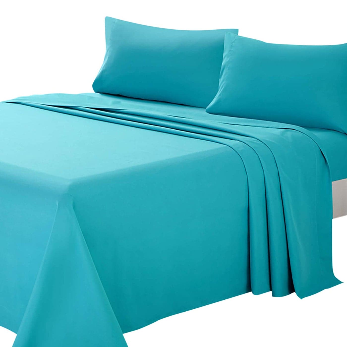 ARTALL Soft Microfiber Bed Sheet Set 4Piece with Deep Pocket Bedding Full Teal