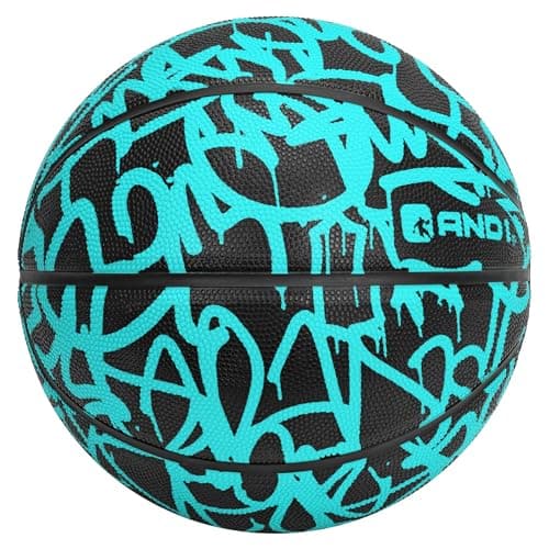AND1 Fantom Graffiti Rubber Basketball Size 6 285 IndoorOutdoor Basketball Deep Channel Construction Premium Materials Vibrant Colors