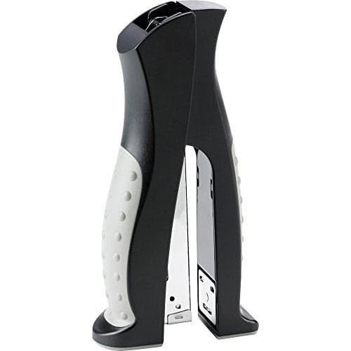Business Source Vertical Desktop Stapler FullStrip 20 Sheet Capacity Black