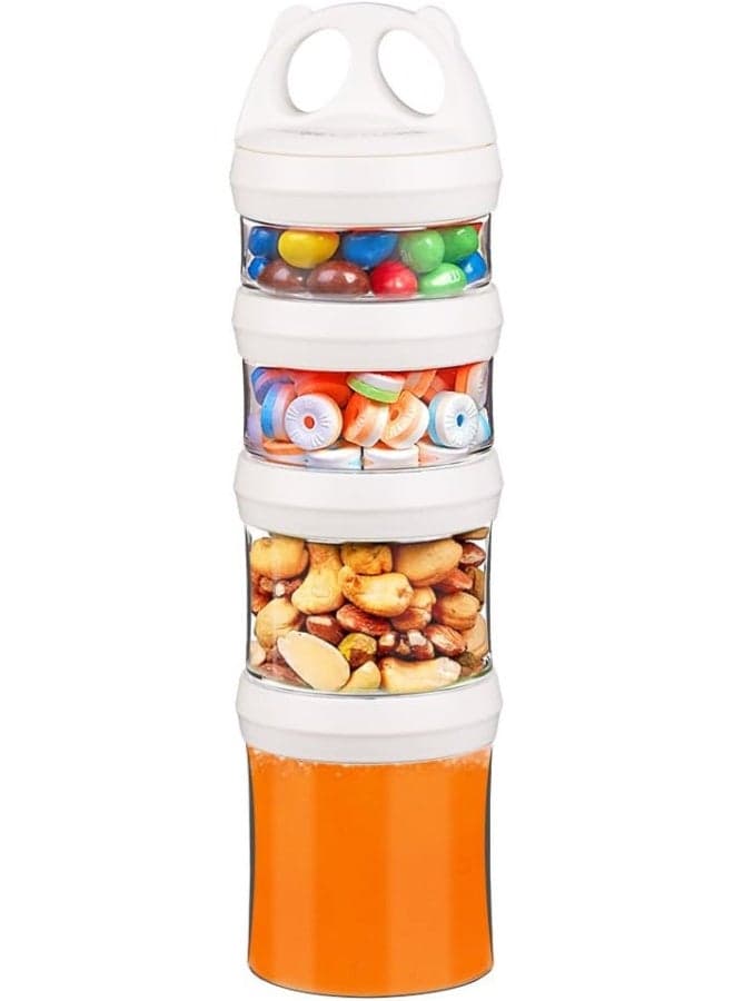BeneLabel Snack Jars 4-Piece Twist Lock Stackable Containers