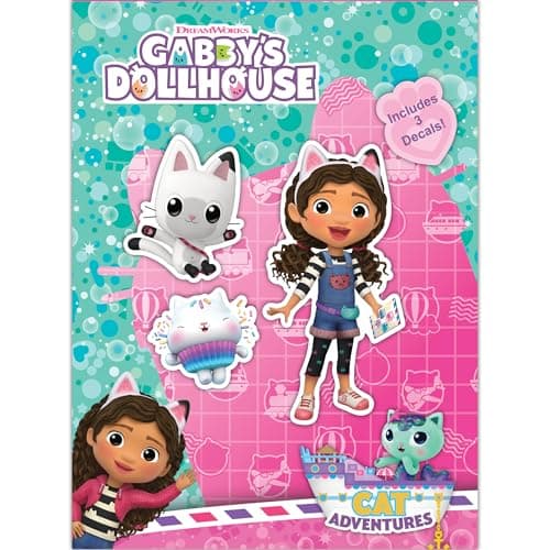 DreamWorks Gabbys Dollhouse Decals Set of 3 Vinyl Stickers for Car Water Bottle Bike Helmet Laptop Skateboard Outdoor Rated Water Resistant Vinyl