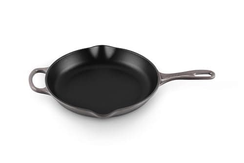 Le Creuset Enameled Cast Iron Signature Iron Handle Skillet, 10.25", Oyster