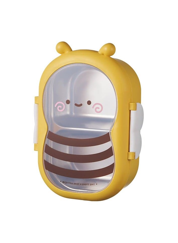 Bento box made of food-grade stainless steel insulated leak-proof divided lunch box for work or students keeps food warm and separated