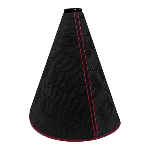 HHZL Gear Shift Knob Boot Dust Cover Shifter Shift Boot Cover Protector Canvas Fabric Manual Automatic Stick Shifts Knob Sleeve Gear Gaiter Protector with Stitch Universal Car AccessoriesBlack