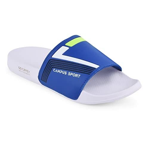 Campus Men's Sl-432 R.Blu/F.Grn Sliders - 9Uk/India Sl-432, Green