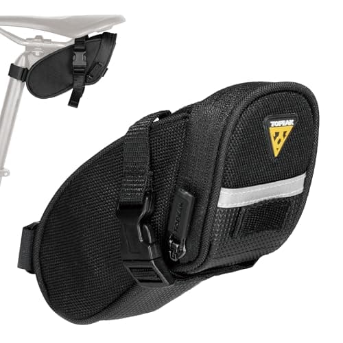 Topeak TC2471B Aero Wedge Pack with Strap Mount, Micro , Black