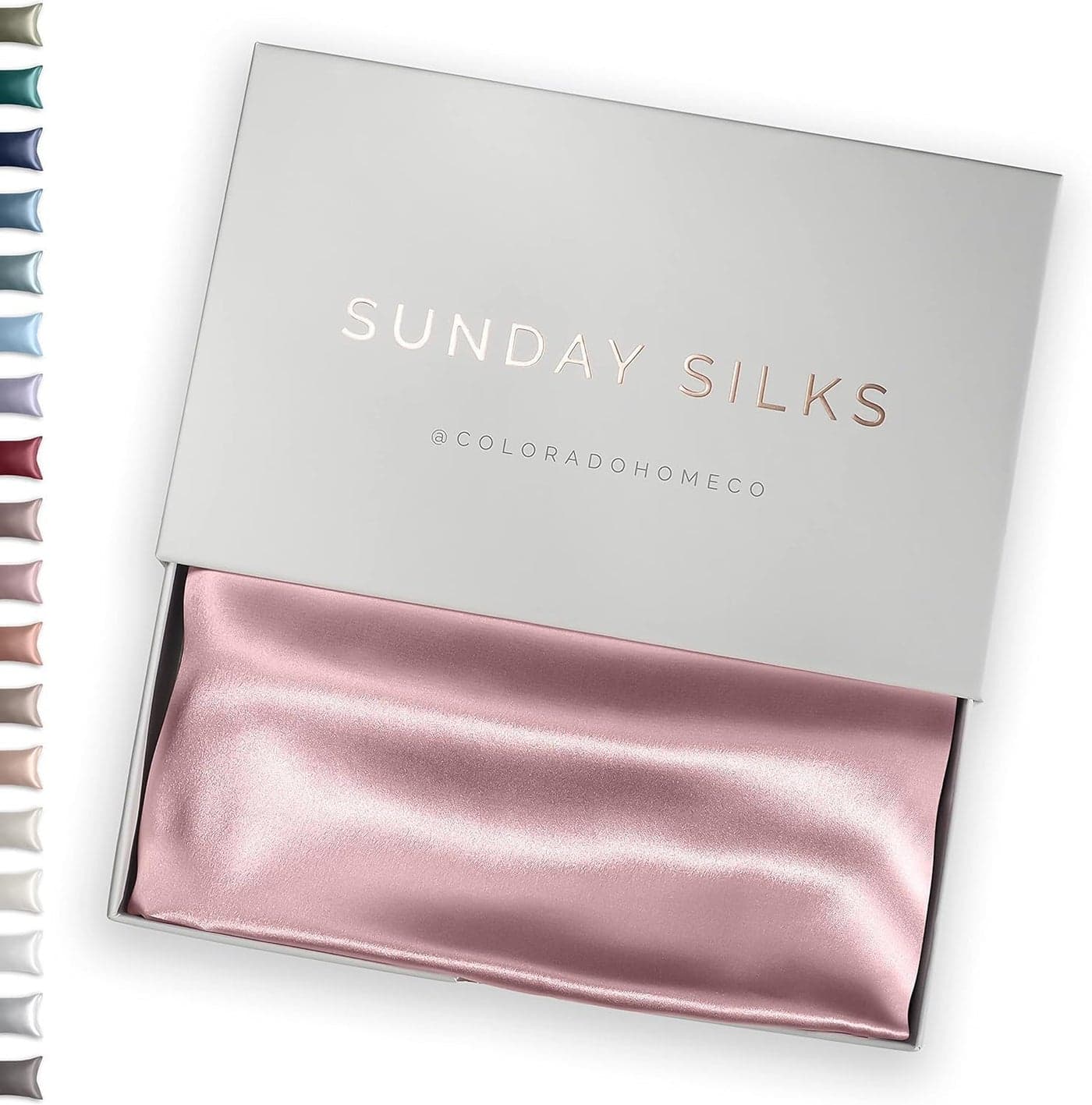 SUNDAYSILKS Premium Silk Pillow Cases 100 Mulberry Silk Pillowcase with Zipper All Sides Real 22 Momme Grade 6A Silk Standard Queen King Size Pink Quartz