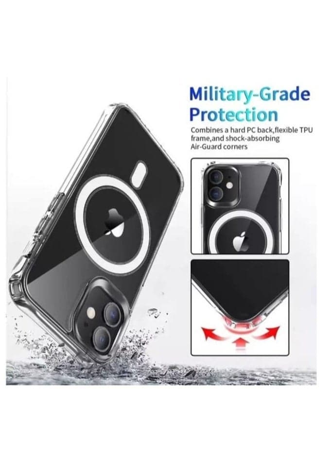 Iphone 14 Pro Case with Magnetic Ring Compatible with Mag-Safe Accessories, Slim Fit, Anti-Yellowing Shockproof Protective Case for Iphone 14 pro