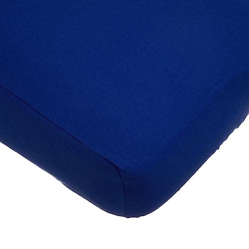 TL Care Supreme 100% Natural Cotton Fitted Crib Sheet 52" x 28", Enhanced Thickness for Soft, Breathable & Hypoallergenic Jersey Comfort, Royal, Neutral for Boys & Girls