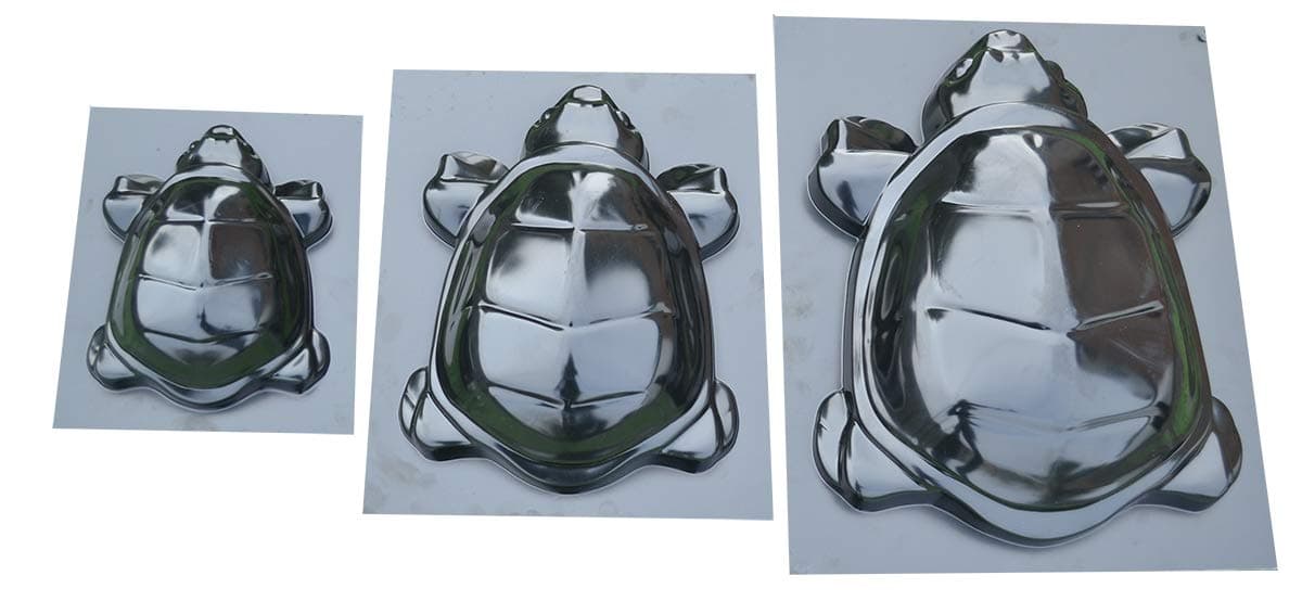 SvitMolds Set 3 pcs Molds Turtle Family Mold Concrete Cement Mould ABS Tortoise Garden Path Decor Statue D14
