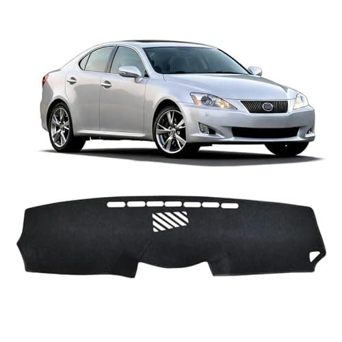 HEDAQI Car for Lexus IS250 IS350 Dash Cover 2013 2012 2011 2010 2009 2008 2007 2006 Dashboard Cover Mat Custom Fit Lexus IS250 IS350 2006-2013 Protector Mat, Black