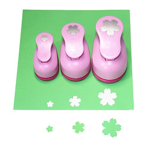 CADY Crafts Punch Set 8mm 15mm 25mm Paper Punches 3pcs/Set (Flowers)