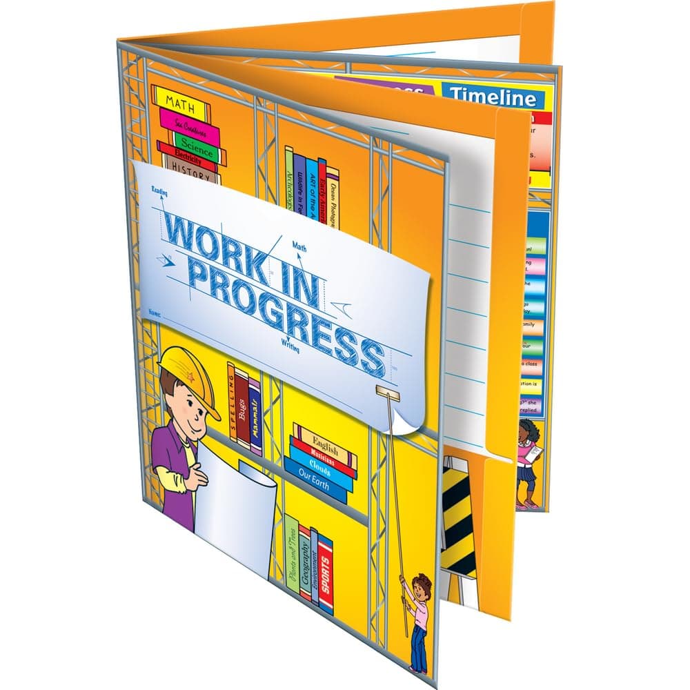 Really Good Stuff WorkinProgress 4Pocket Folders 12 folders Bulk School Supplies Take Home Organizer for Students Classroom Essentials