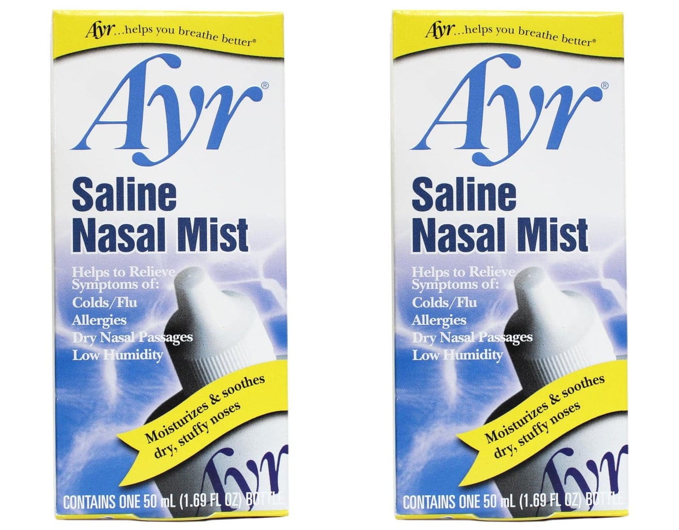 AYR Saline Nasal Mist 169 Fl Oz Pack of 2