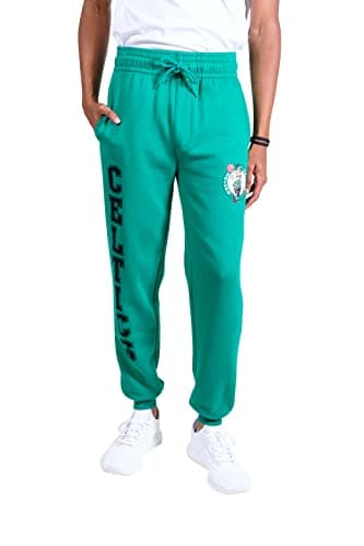 Ultra Game NBA Men's Super Soft Team Jogger Sweatpants, Boston Celtics, Team Color, X-Large