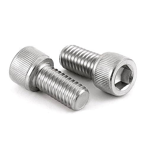 MewuDecor M4-0.7 x 12mm Socket Head Cap Screws Bolts, Allen Socket Drive, Stainless Steel 18-8 (304), Full Thread, Bright Finish, Machine Thread, 100 PCS