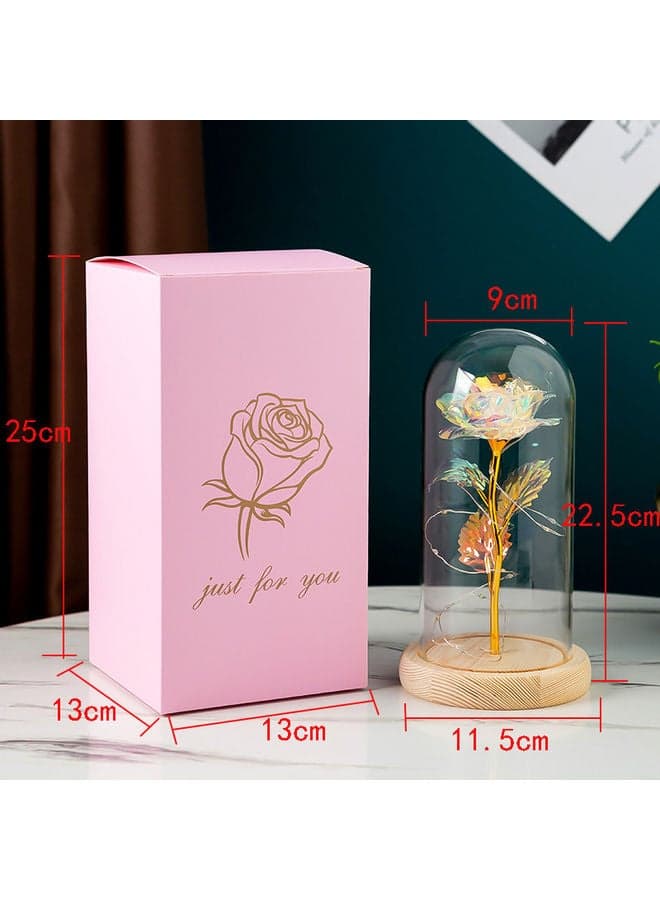 Dome Lights Gold Foil Flower With Fairy String Multicolour