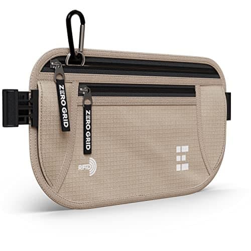 Money Belt for Secure Travel - RFID Blocking Slim Passport Holder - Hidden Waist Pouch for Cash, Credit Cards, Documents - Concealable Under Clothes, Water-Resistant Travel Belt for Men and Women