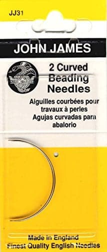 Colonial Curved Beading Needles2Pkg