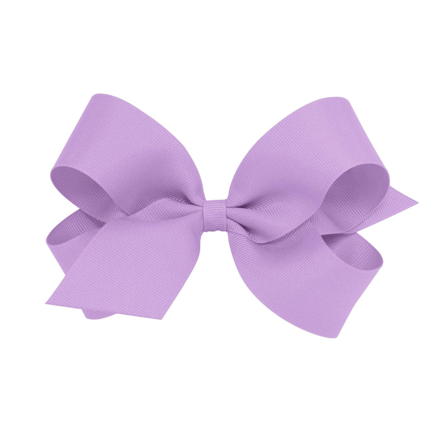Wee Ones Girls Plain Wrap Classic Grosgrain Hair Bows on a WeeStay NoSlip Hair Clip Handmade Large Light Orchid