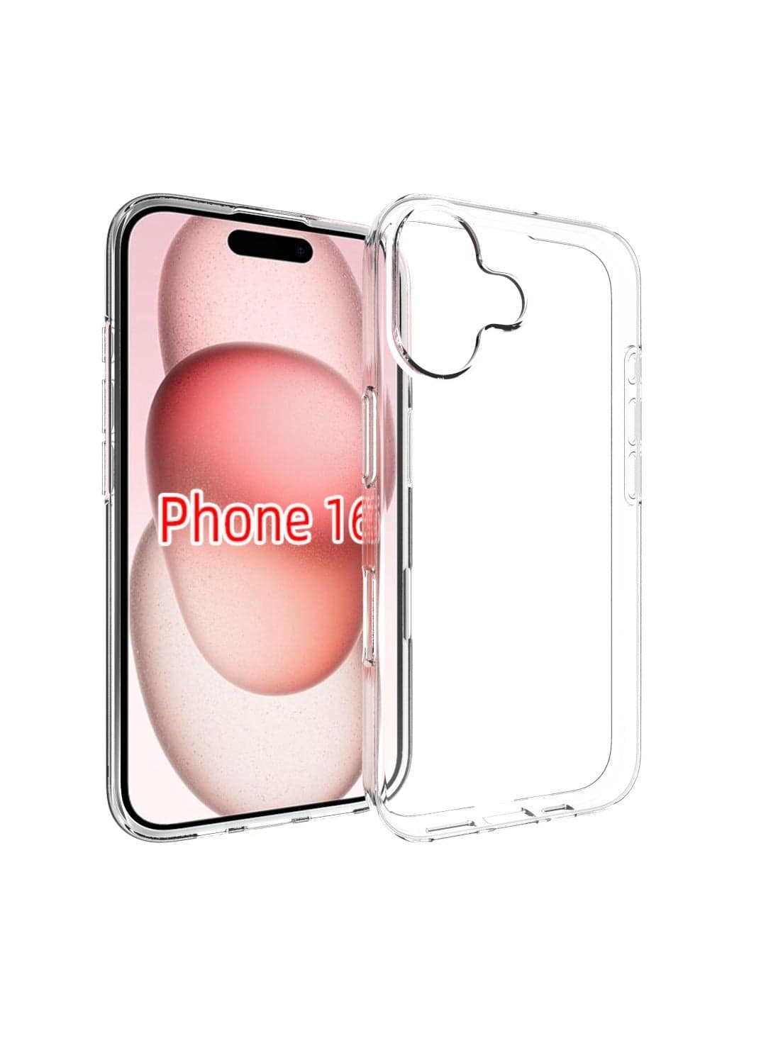 Protective Case for iPhone 16 Waterproof Texture TPU Phone Case Clear