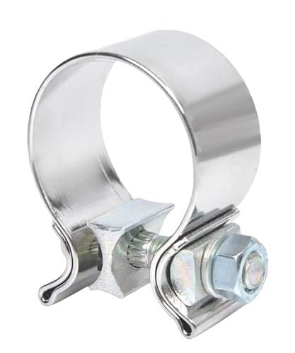 bylikeho Stainless Steel Exhaust Clamp Narrow Band Muffler SealCar Accessories Narrow Band Muffler ClampUse for Exhaust System 2 inch