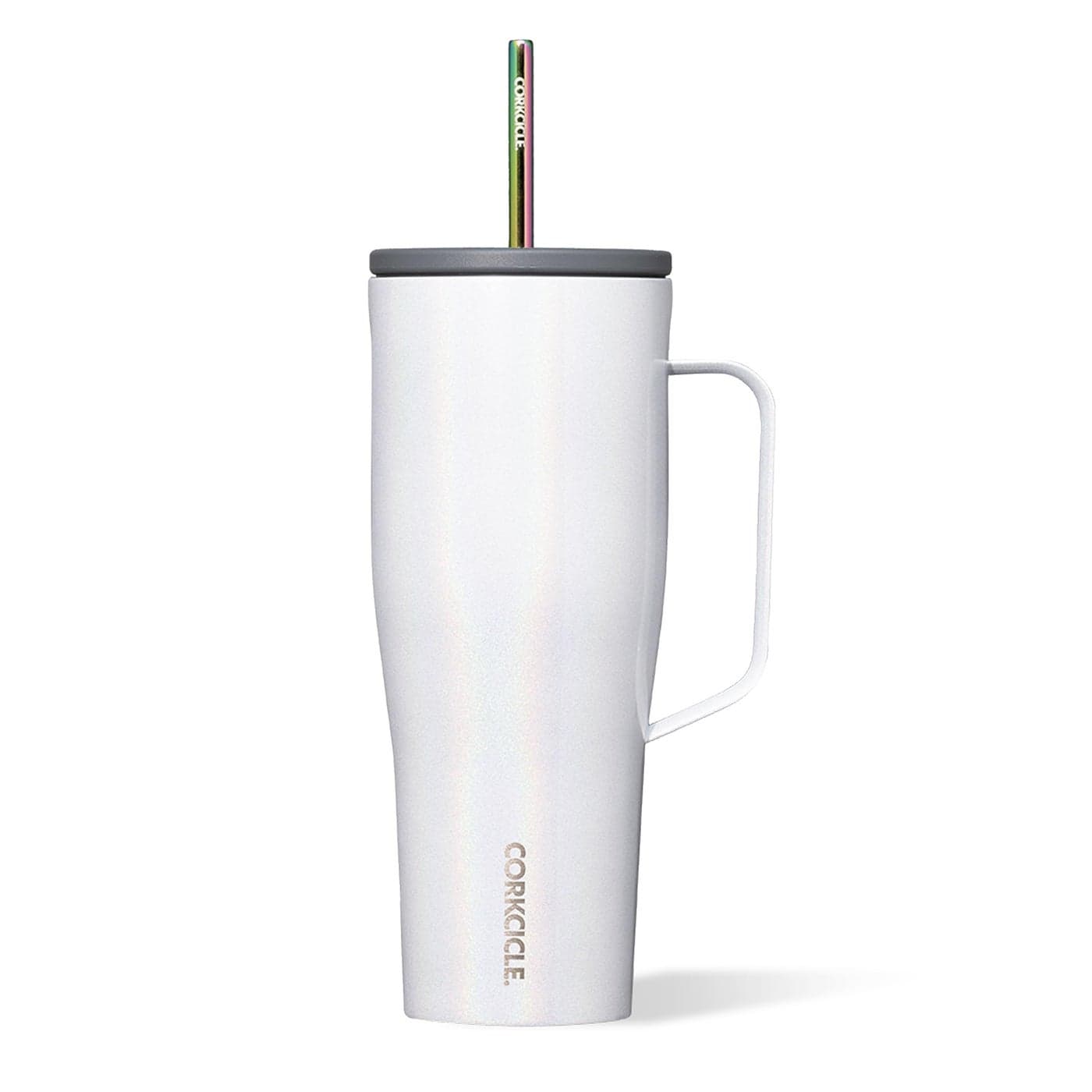 Corkcicle Cold Cup XL Insulated Tumbler with Handle Keeps Drinks Cold 12 Hours TripleInsulated SpillProof Lid Summer Drinkware Gift Keeps Drinks Ice Cold 30 oz Sparkle Unicorn Magic