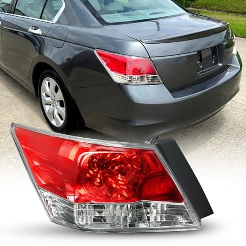 AUTOONE Honda Accord Tail Lights Compatible with 2008 2009 2010 2011 2012, Honda Accord Tail Light Assembly Left, Driver Side, Rear Factory OEM