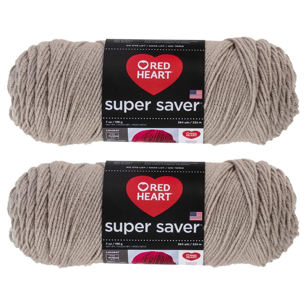 Bulk Buy Red Heart Super Saver 2Pack Oatmeal 7 oz Each Skein