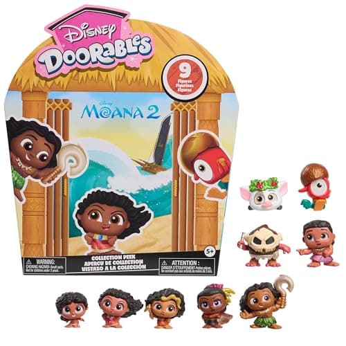 Disney Doorables Moana 2 Collection Peek Collectible 15inch mini Toy Figures Kids Toys for Ages 5 Up by Just Play