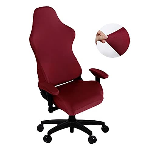 SARAFLORA Gaming Chair Covers Stretch Washable Computer Chair Slipcovers for Armchair, Swivel Chair, Gaming Chair,Computer boss Chair (Burgundy, X-Large)