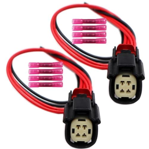 LIZAPUS 2pcs 4 Pin Tail Lights Connector Compatible with Dodge Challenger 20152023 68510770AA Pigtail Wire Harness