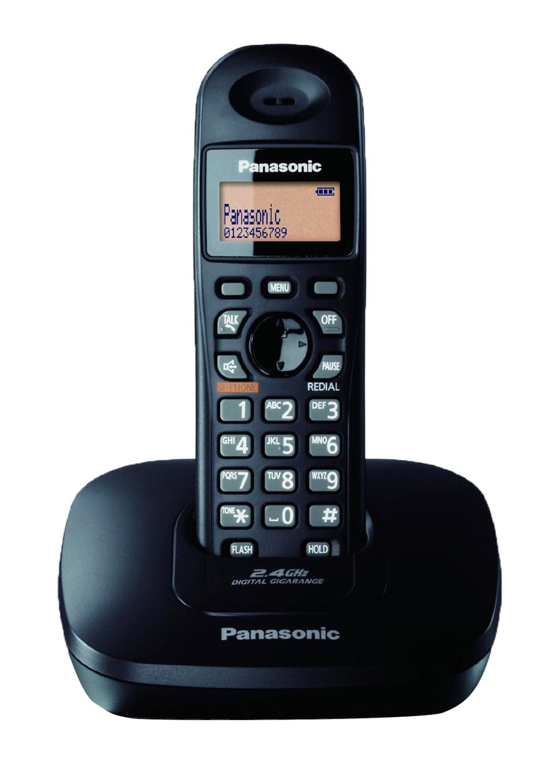 Digital Cordless Phone With Stand Black