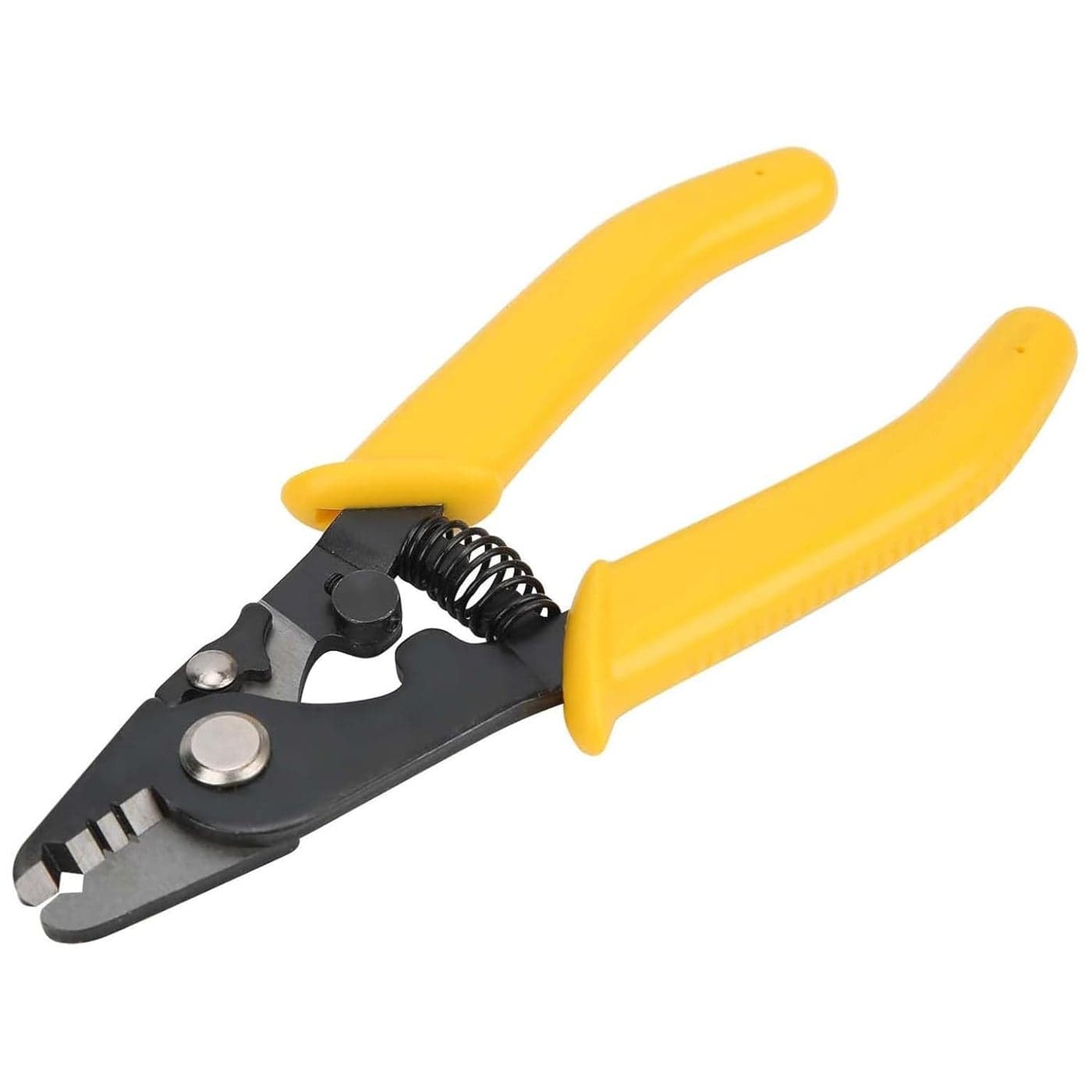 UPTODATETOOLS Fiber Optic Pliers Fiber Wire Strippers High Hardness 3 Holes Optical Fiber Stripping Pliers Tool