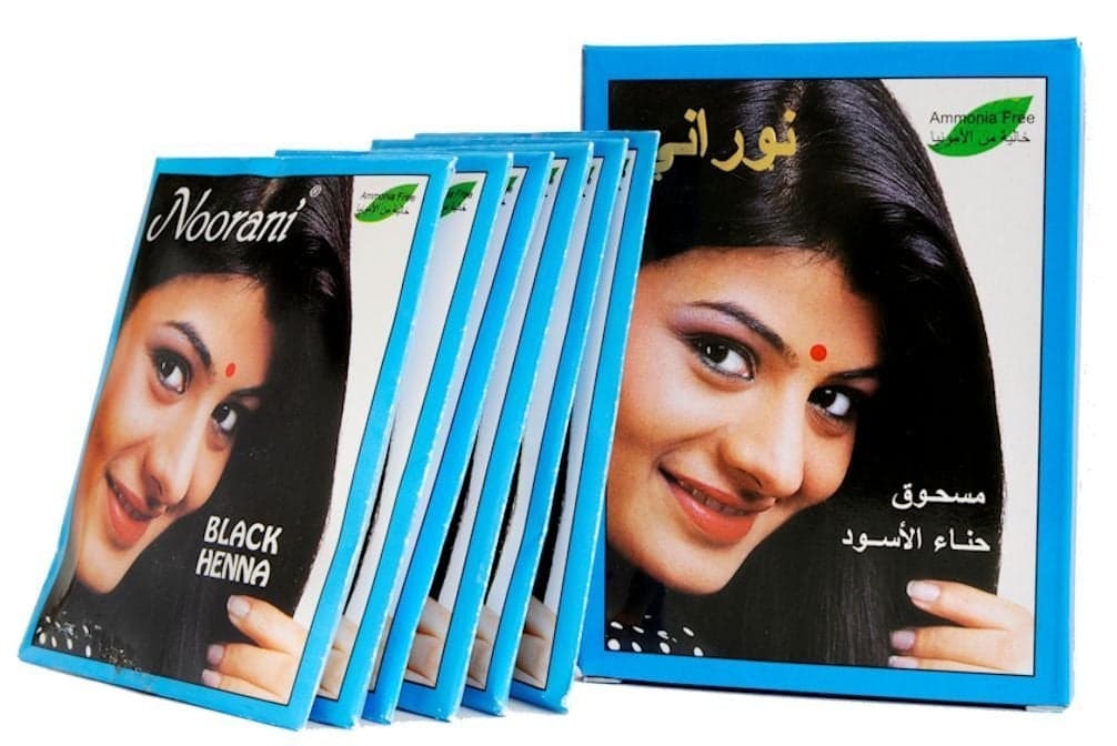 Noorani Black Henna for Hair 6 X 10 GmsBox Pack of 10 Boxes