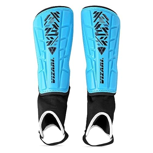 VIZARI Malaga Soccer Shinguard | Durable Soccer Shin Guard with Tough Protection & Elastic Straps | Breathable, Moisture-Wicking Youth Soccer GearProduct