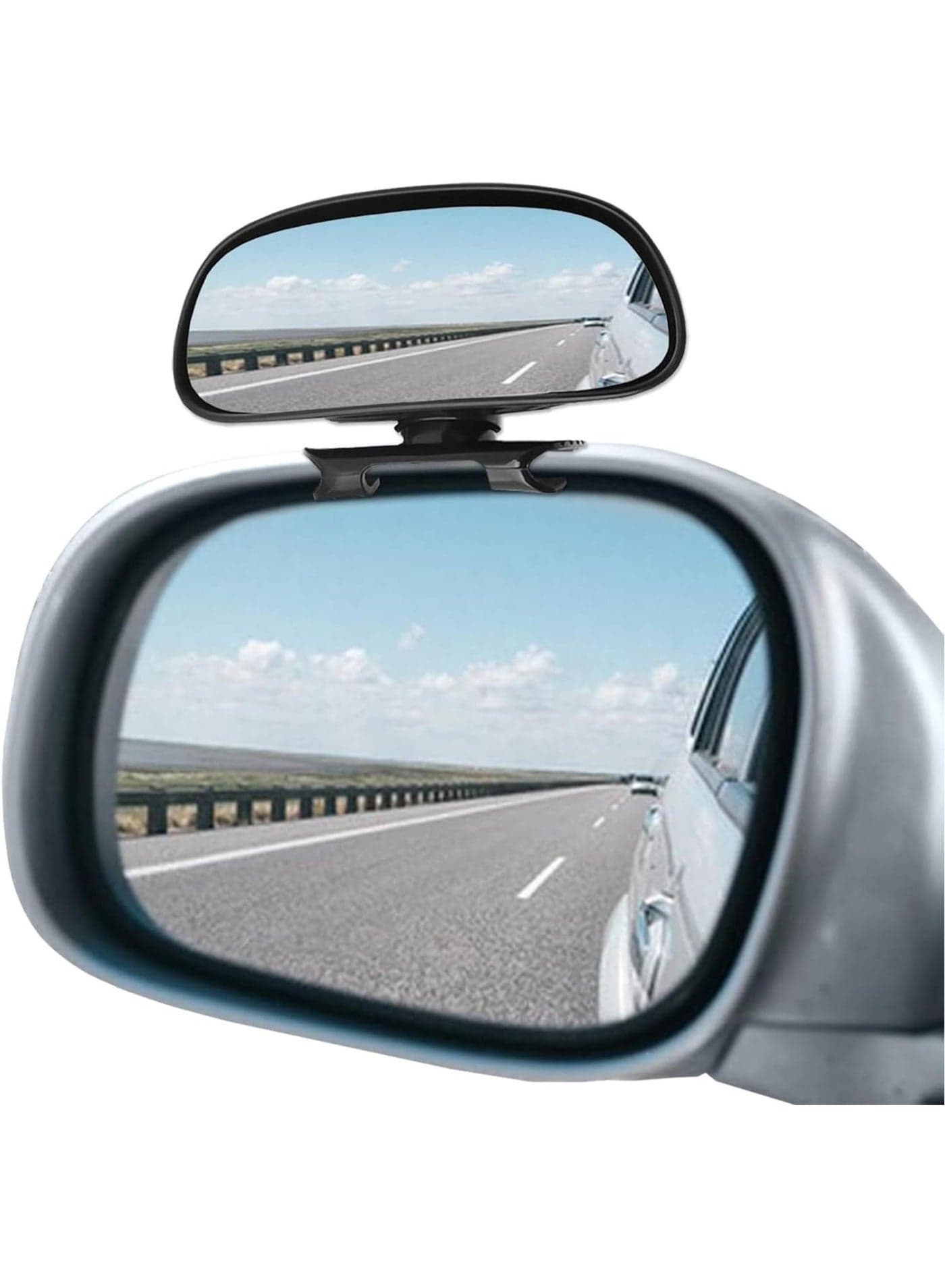 Car Blind Spot Mirror Adjustable 360 Degree Rotation Angle Car Auxiliary Convex HD Glass Side Exterior Rearview Mirror with Snap Way Clip On and Sticker Universal for Auto Cars Truck SUVs