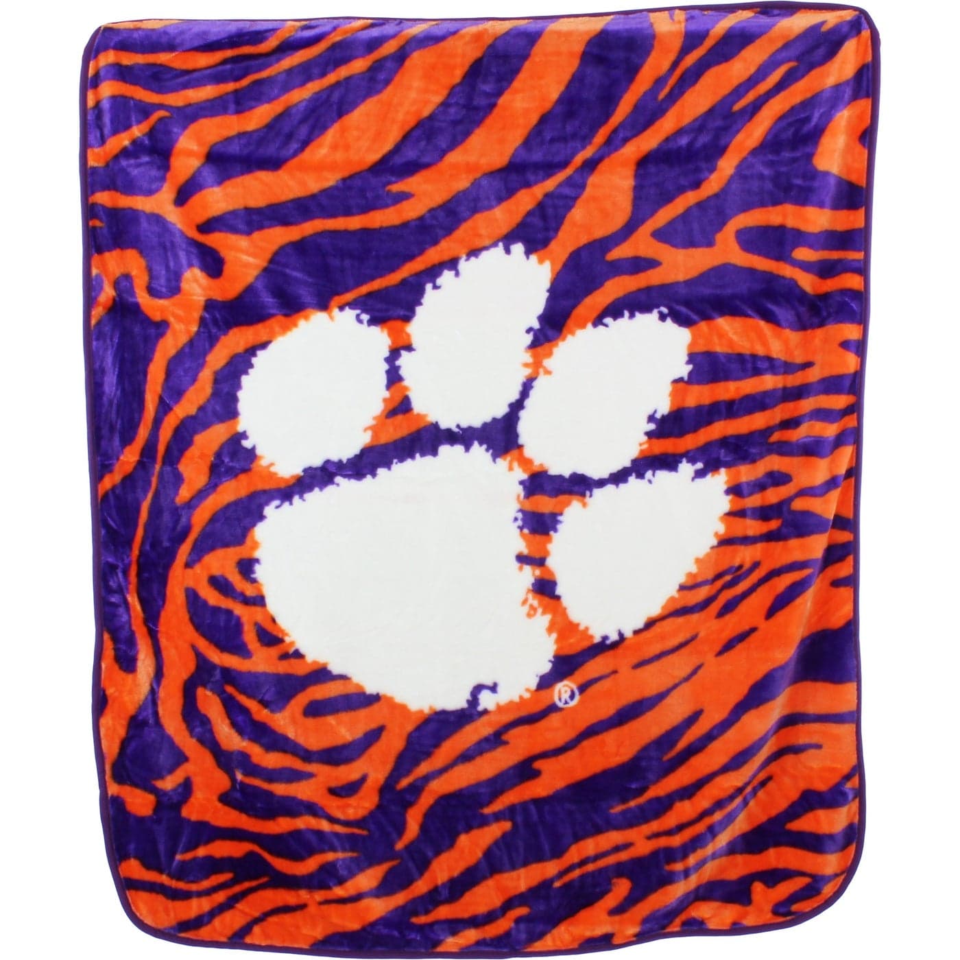 College Covers Clemson Tigers Raschel Throw Blanket 60 in by 50 in