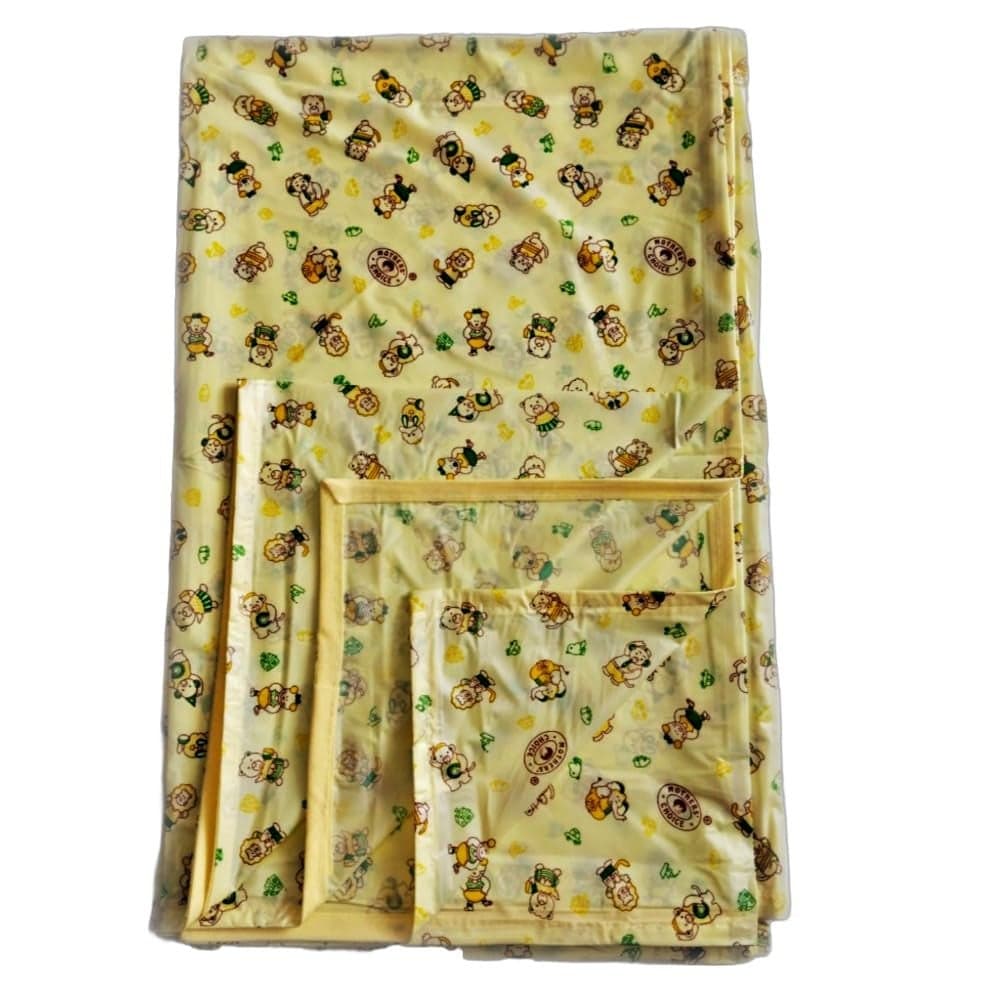 Mothers Choice Waterproof PVC Plastic Mattress ProtectionBed Protection SheetUrine Sheet for BabyAdult Pack of 1 Single 78 Inch X 54 Inch Yellow