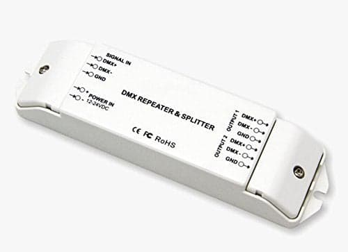 DMX512 Signal Amplifier Controller 1CH in 2CH Out DMX Repeater Splitter
