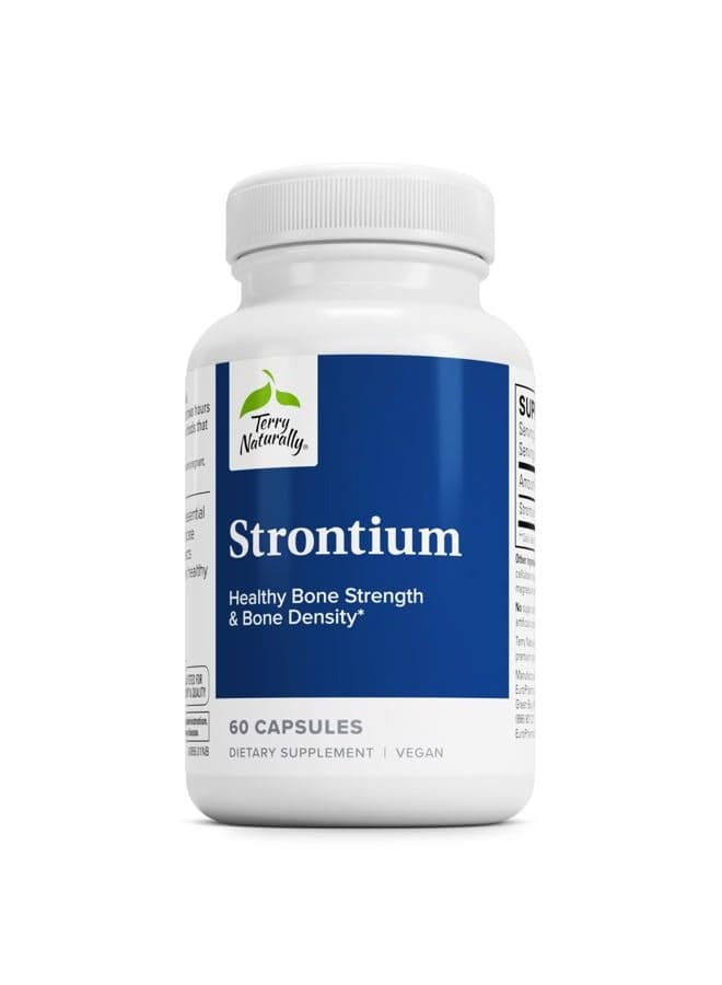 Strontium - Bone Health & Strength Support Supplement - Supplement with Vegan Capsules - Health Supplement with Strontium Citrate for Superior Absorption - 60 Capsules