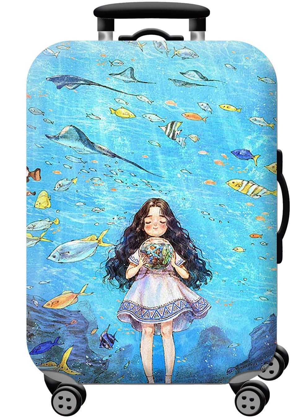 Elastic Travel Luggage Cover Travel Suitcase Protective Cover for Trunk Case Apply to 18-30 Inch Luggage Suitcase Cover