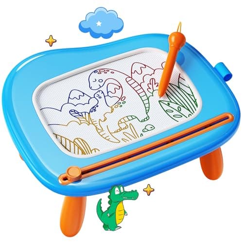 KOKODI Magnetic Drawing Board Toddler Girl Toys for 12 Year Old Large Doodle Board Pad Learning and Educational Toys for 1 2 3 Year Old Baby Kids Birthday GiftsBlue
