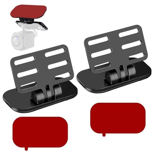 2 Pcs Rear Camera Holder Universal Rear View Camera Rear Window Mount Back Windshield Backup Camera Mount Dash Cam Mirror Camera Reverse Camera Mount Adhesive Car Dashcam Reverse Camera Holder