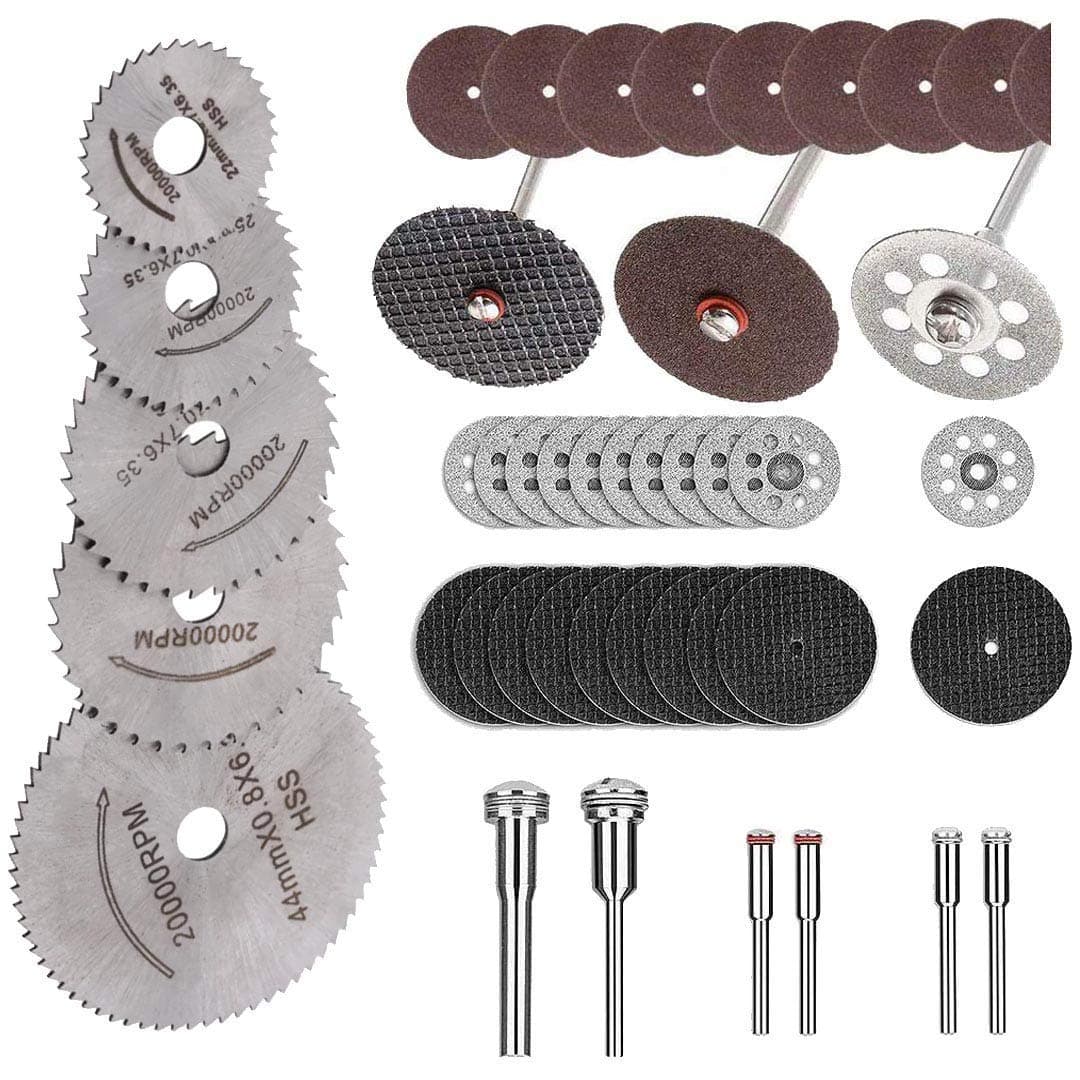 DIY Crafts Pack of 300 Pcs Kit Multi Combo Kit Diamond Cutting Discs Wheel Drill Bit Cutting Wheel Set for Rotary Tool Cutter Kit with Mandrels RPack of 300 Pcs Kit Multi Combo Kit