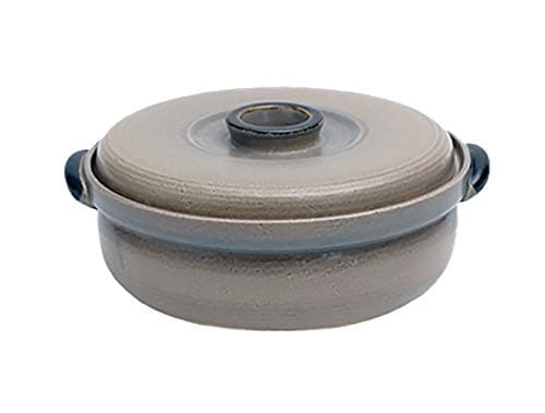 Japanese Donabe Tsubo Cooking Pot, For 4-5 people, 3000cc, Grey