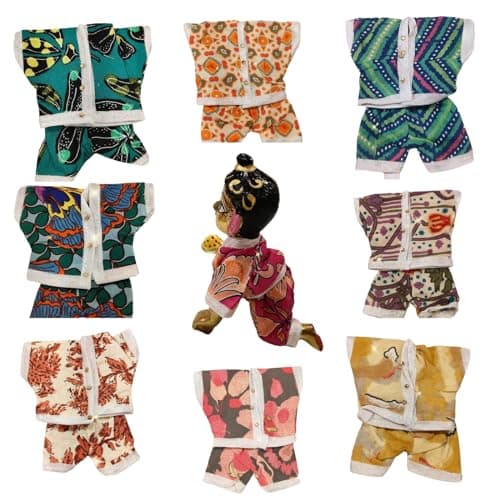 Partish Laddu Gopal Cotton Summer Dress Pack of 8 l Ladoo Gopal Cotton Suit for Thakur Ji l Krishan Ji.. Size 0 1 2 3 4 5 6