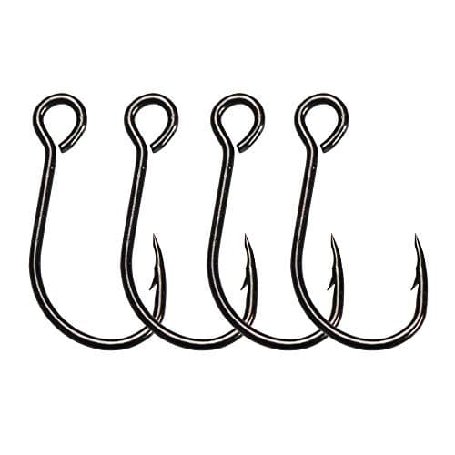 30pcs/Pack Inline Single Hooks Single Replacement Hooks for Fishing Baits Lures 2/0 1/0 1# 2# 4# 6# 8# (2#-30pcs)