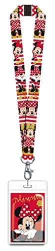 Disney 85928 Minnie Mouse Red Lanyard Novelty and Amusement Toys, Multi-Colored, 3"