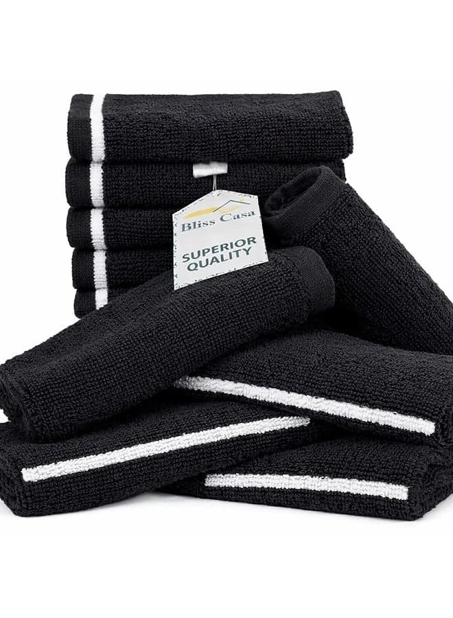 Bliss Casa Wash Cloths (12 Pack, 30 x 30 CM) - 100% Cotton Washcloth Face towel Set Highly Absorbent Quick Dry and Soft Towels